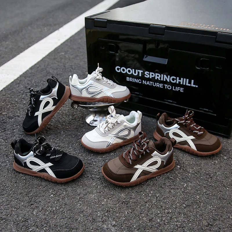 【巧克力】流浪丹宁风防滑学生板鞋2025秋季新款男童复古百搭德迅鞋