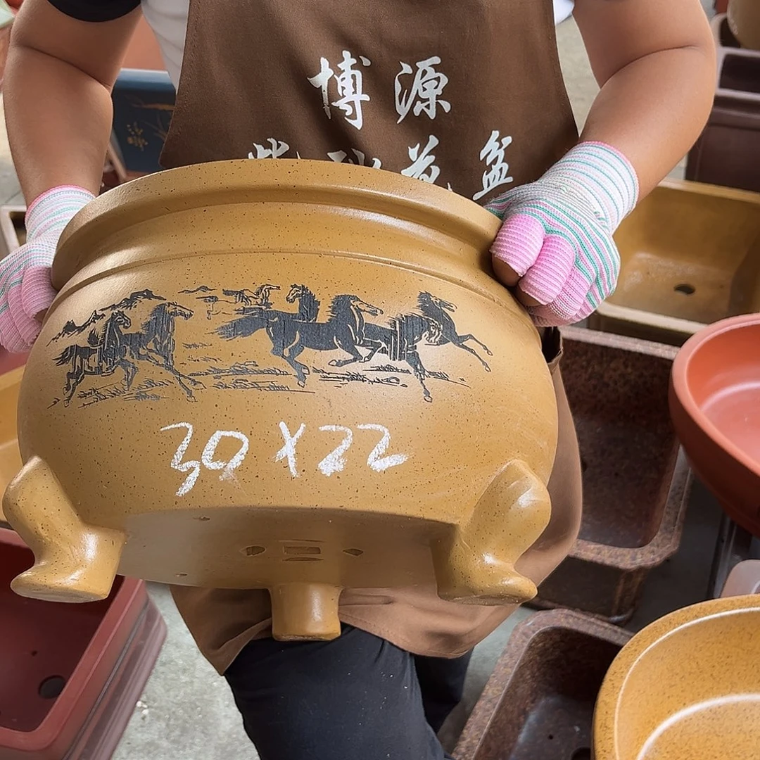 紫砂花盆盆景艺术