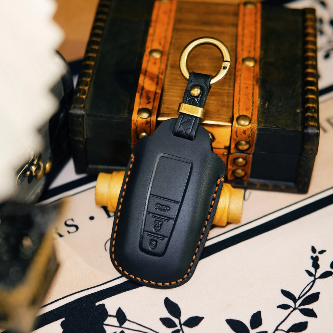 适用丰田汽车钥匙套手工真皮