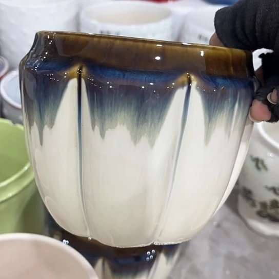 多肉绿植陶瓷花盆9.9包邮