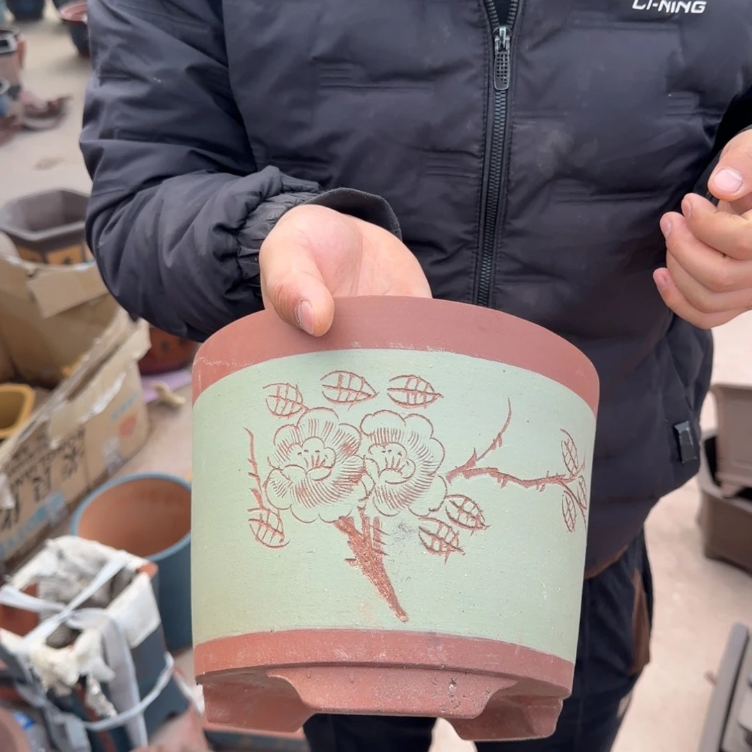 紫砂花盆瑕疵和瑕疵的