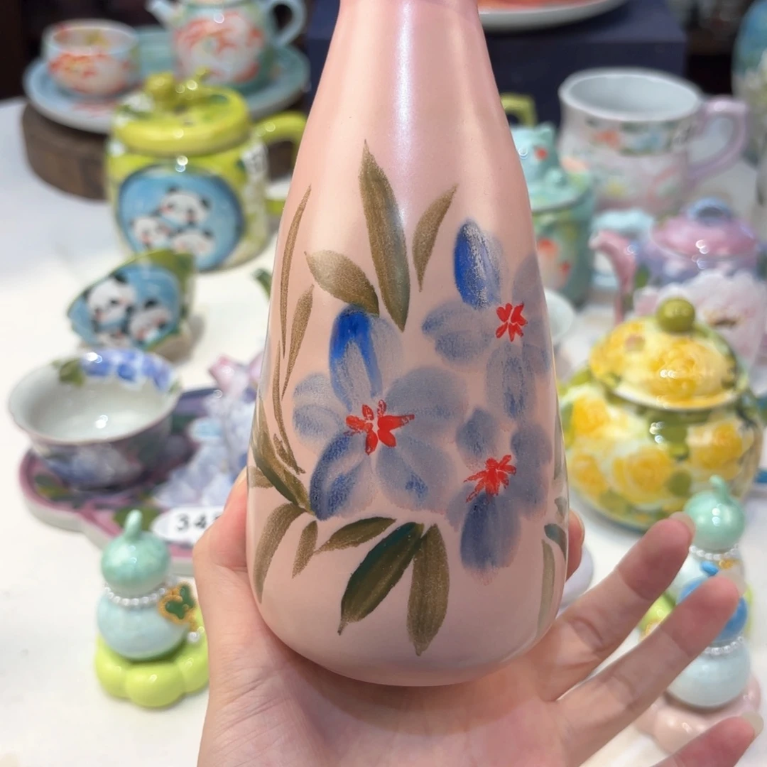 景德镇手绘高温釉下彩陶瓷茶具