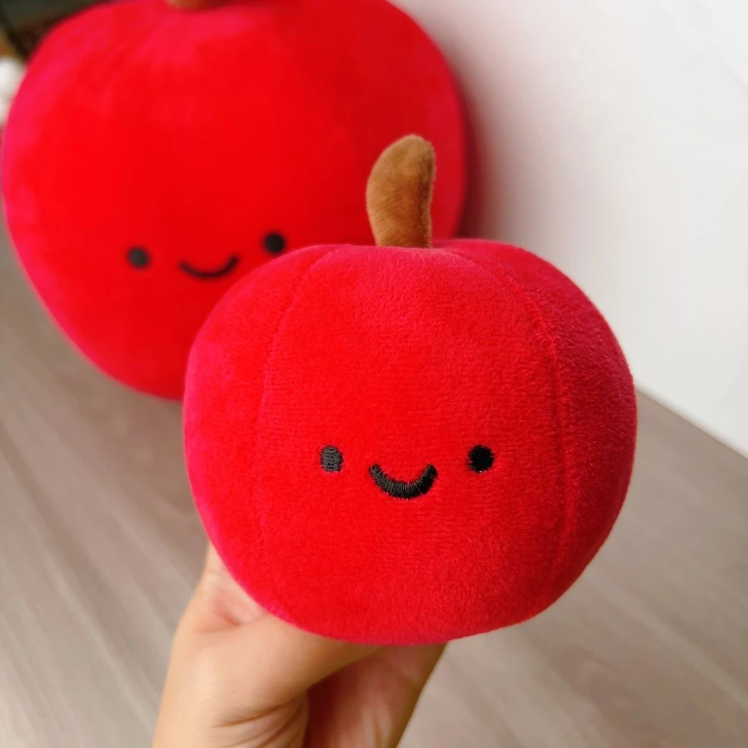 七夕礼物可爱水果玩偶苹果公仔毛绒玩具沙发靠垫新年礼物