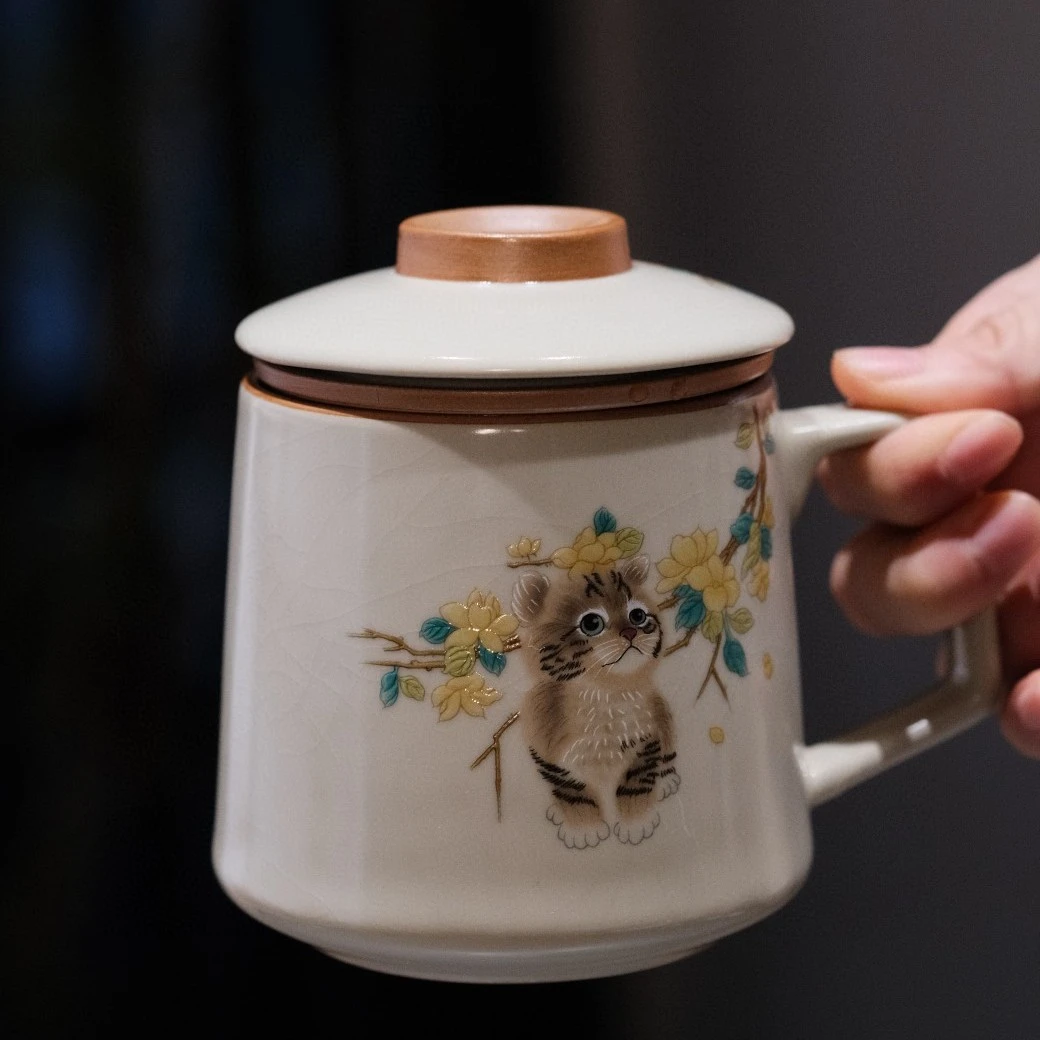 小猫陶瓷马克杯400ml