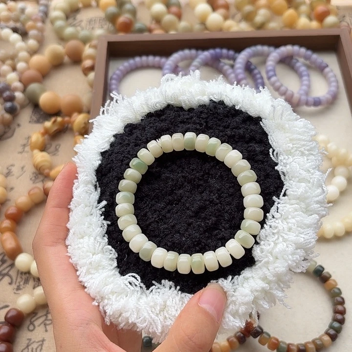 菩提根/象牙果手串卡0.9绿药片