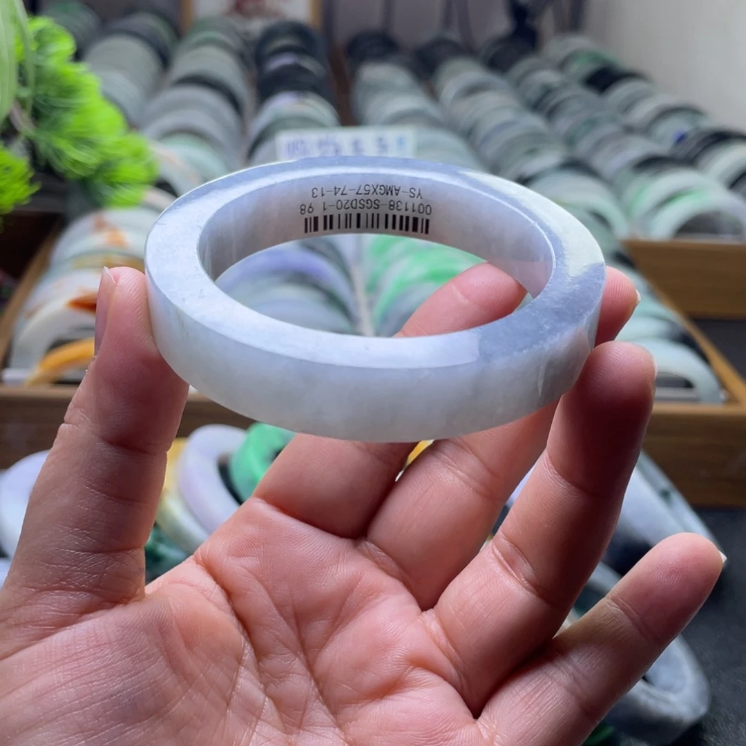 定制翡翠未镶嵌纯天然翡翠手镯定制