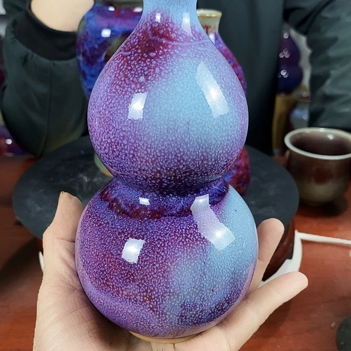 尚峰钧窑作品葫芦瓶