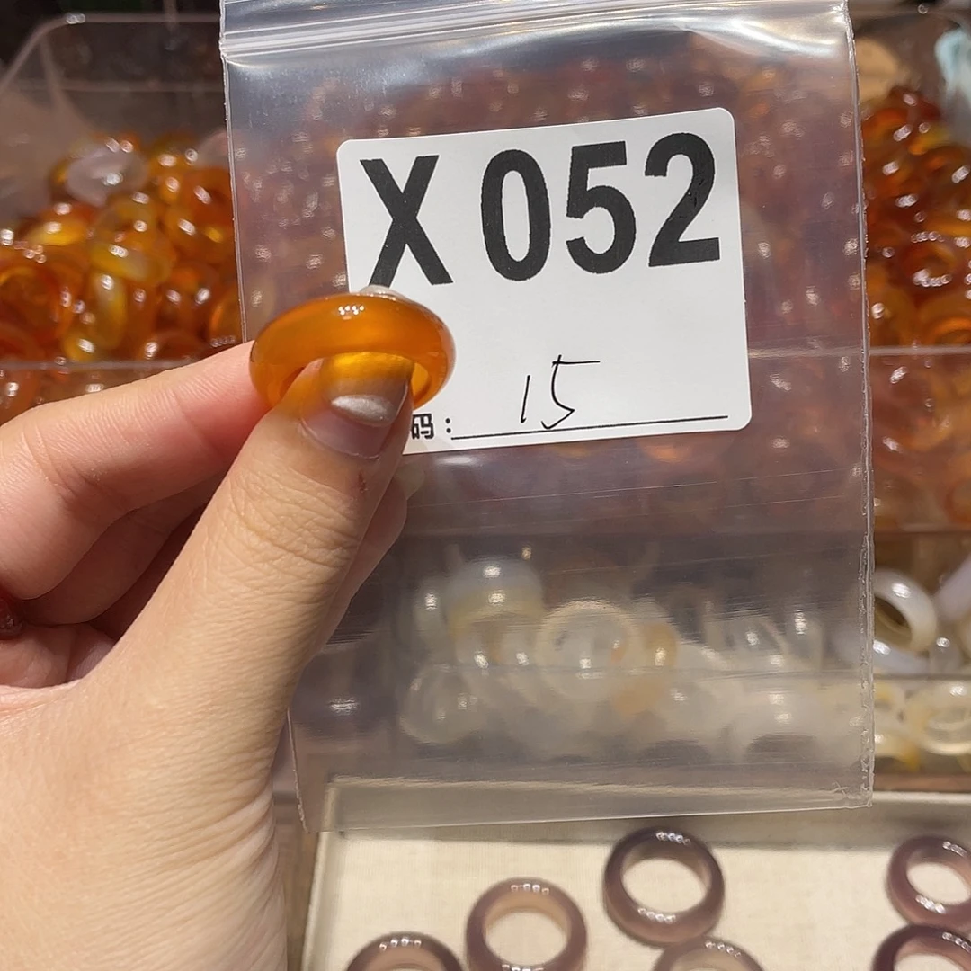 玛瑙/玉髓未镶嵌戒指052