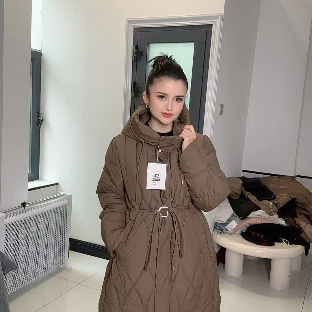 620好看百搭女款中长款外套包邮保暖宽松女士连帽