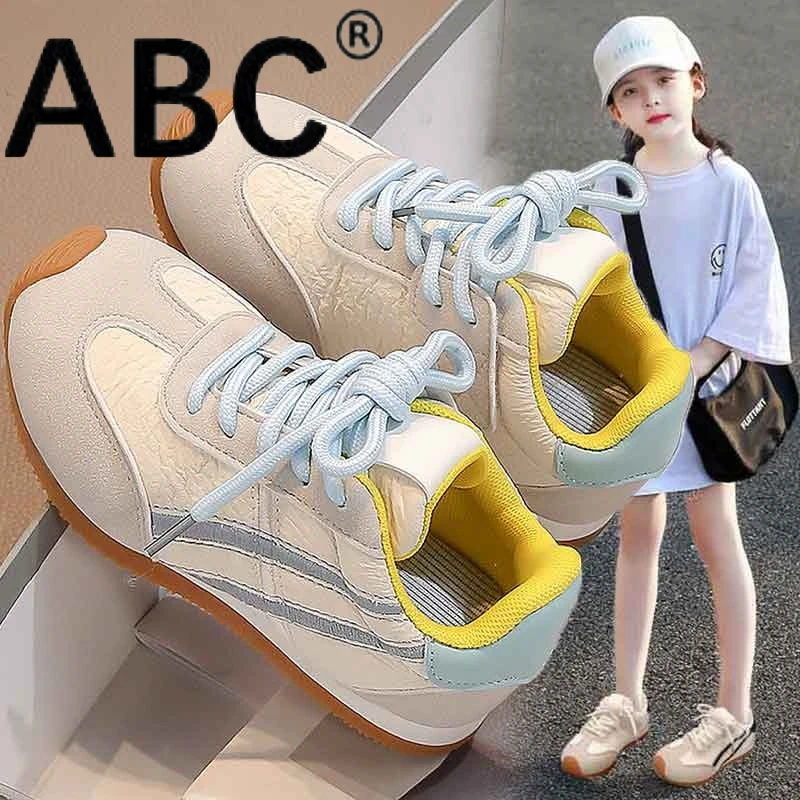 ABC儿童运动鞋2025春秋男童跑步鞋软底阿甘鞋德训鞋女童休闲鞋潮