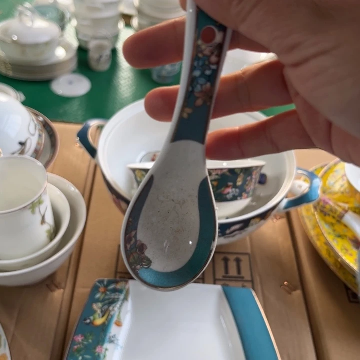 瓷片仙踪小勺十个微瑕