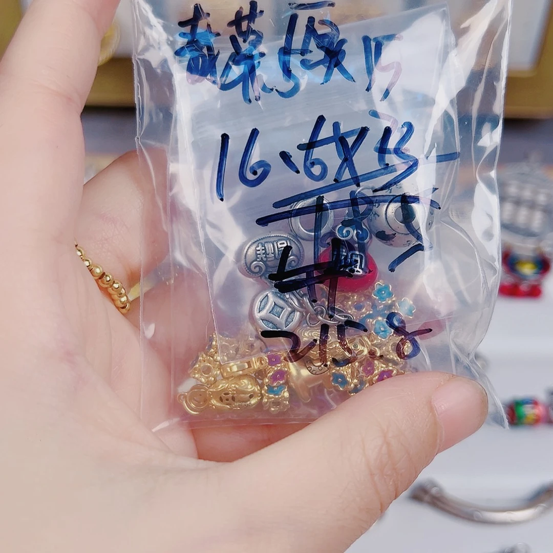 青***原足银珐琅足银配件