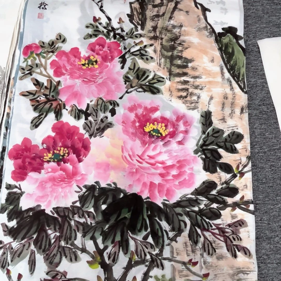 国画绘画作品多次参加全国140.70