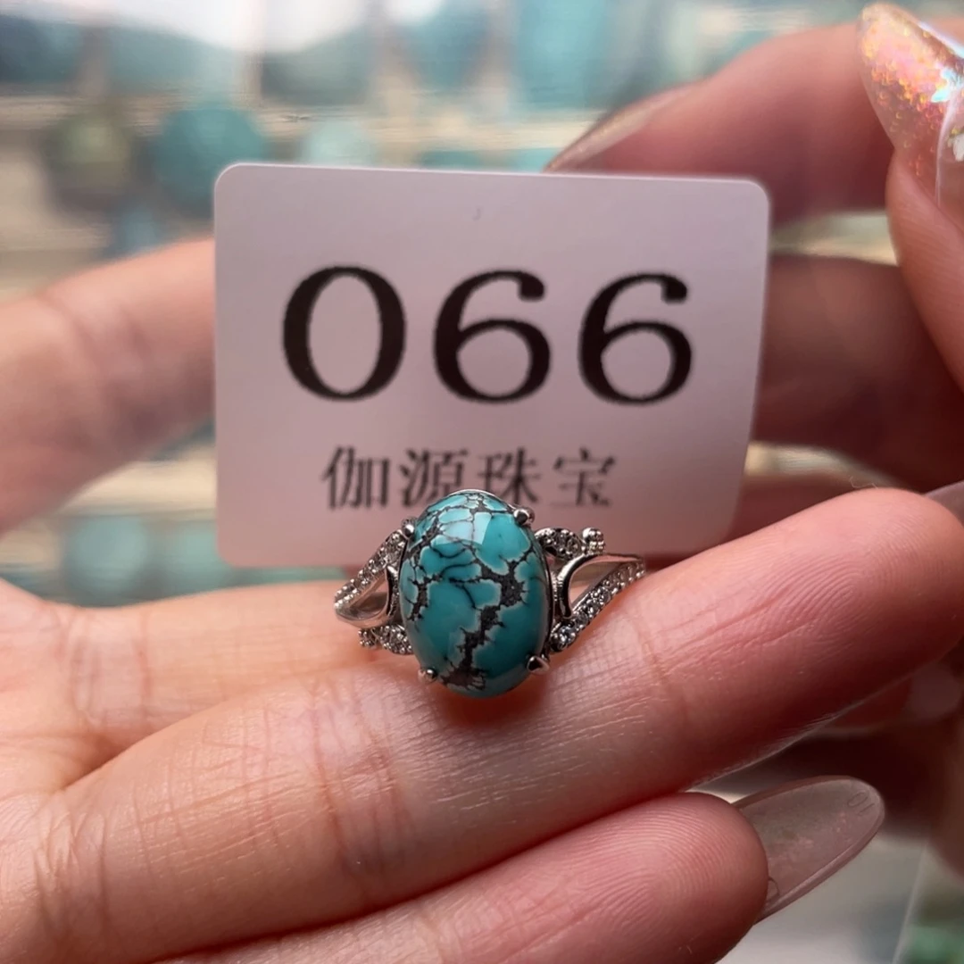 银S925镶嵌绿松石绿松石