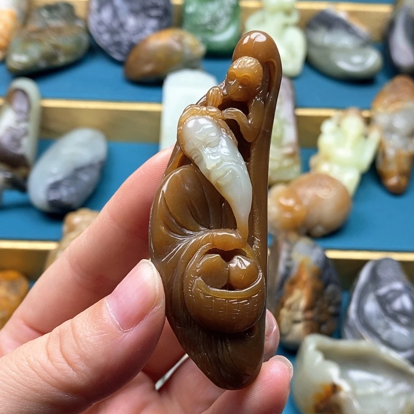 【闪购商品】未镶嵌和田玉挂件牛**天