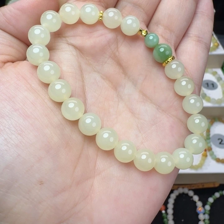 和田玉未镶嵌手串