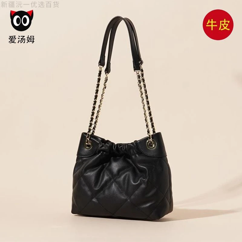新疆包邮高级感爆款真皮包包女2025新款潮大容量通勤垃圾包女士单