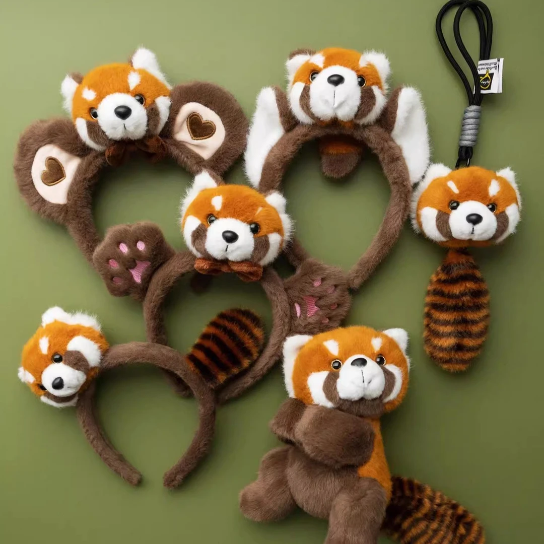 小熊猫周边 动物园发箍 玩偶啪啪圈挂件 儿童发饰 基地同款礼品