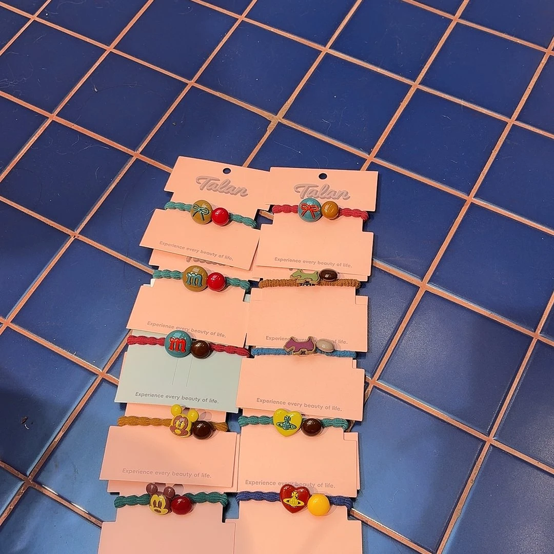 布艺非金属发绳10根