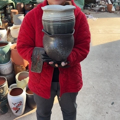 口19高19瑕疵底裂盆子