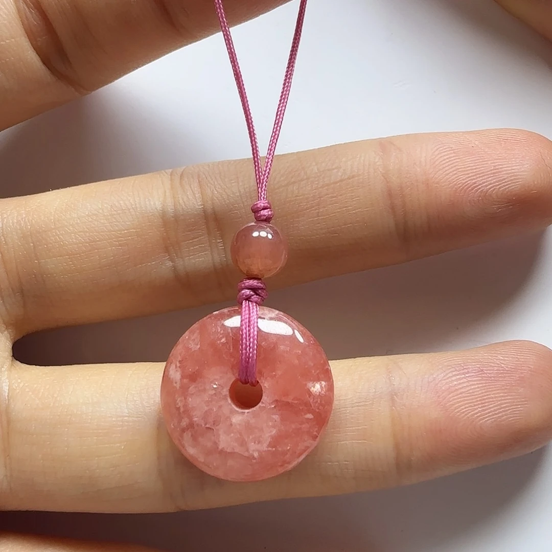 水晶手链未镶嵌平安扣手机链