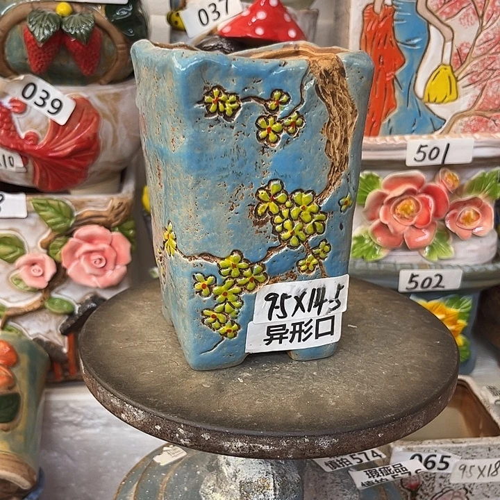 粗陶材质多肉花盆