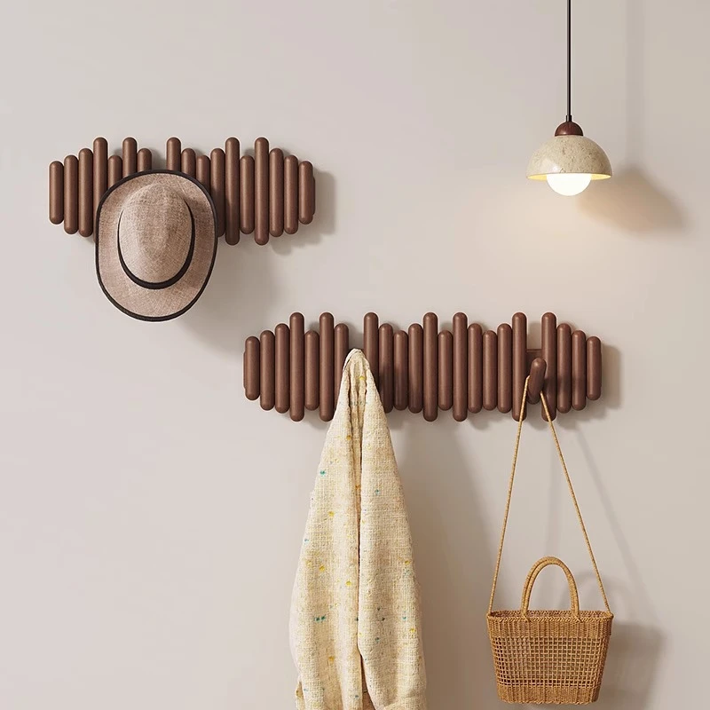 挂衣架墙上壁挂免打孔门后挂钩卧室玄关入户多功能不占空间衣帽架