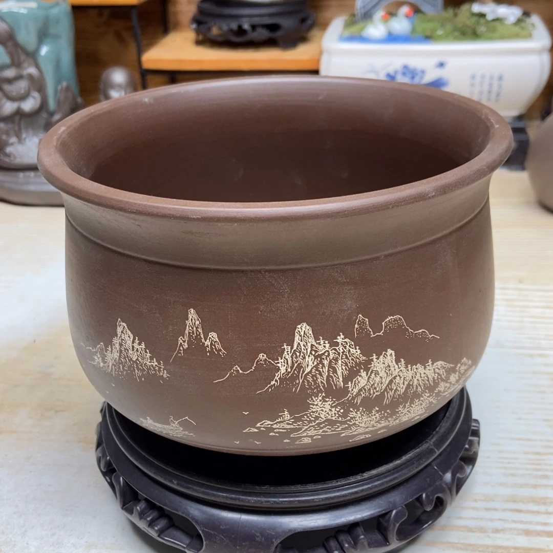 瓷片陶瓷花盆陶瓷艺术