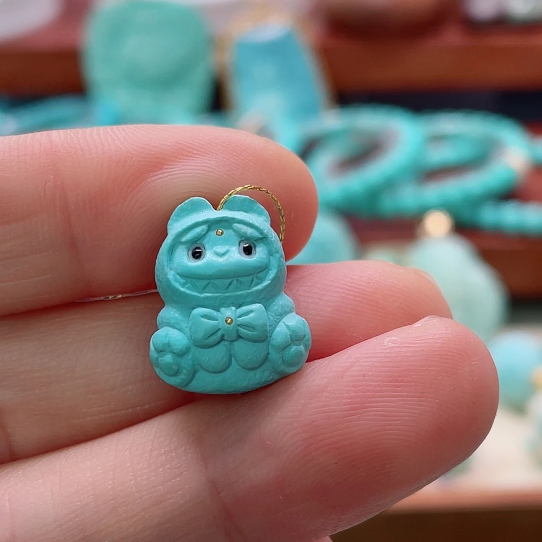 绿松石未镶嵌珠宝半成品