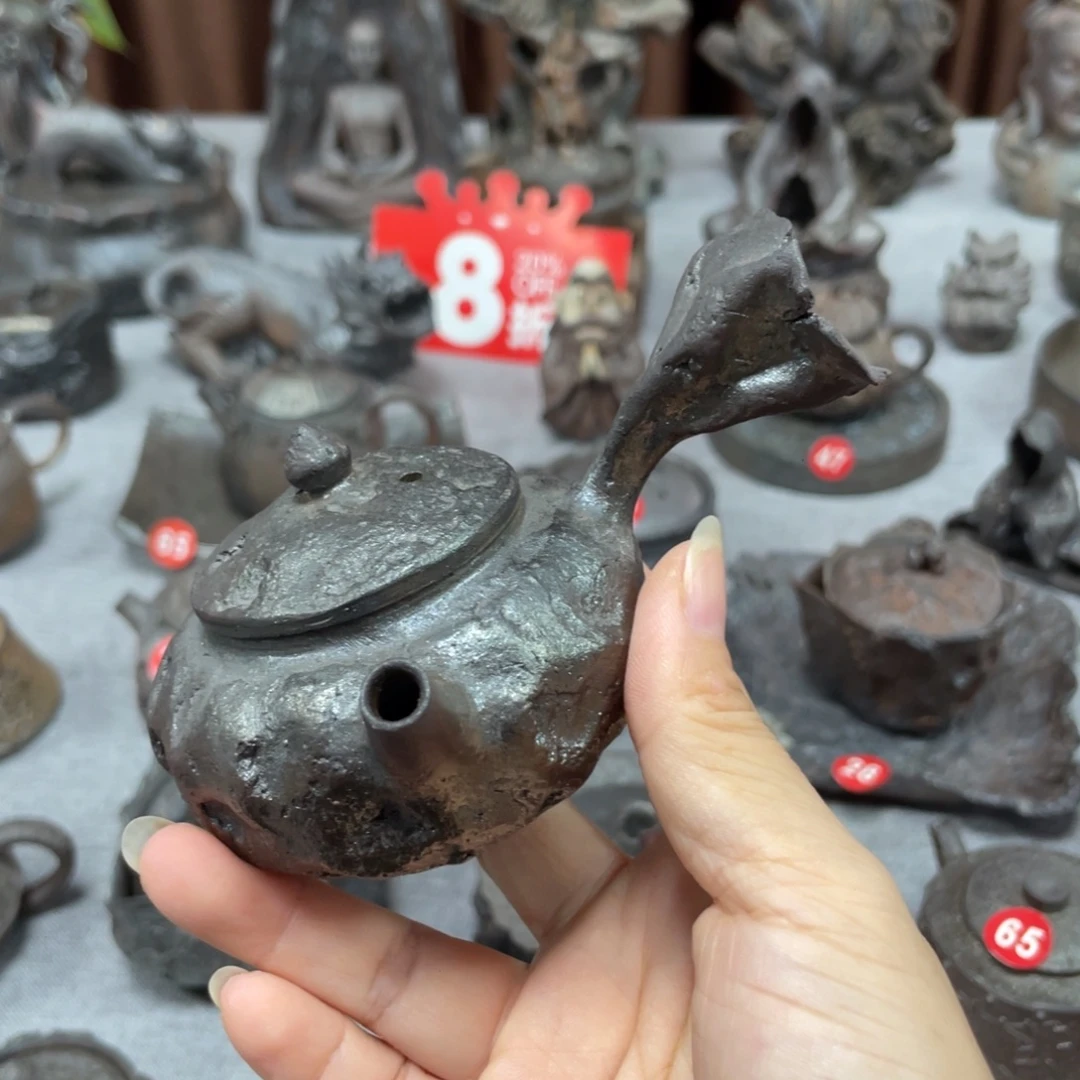 全场八折全手捏柴烧茶器