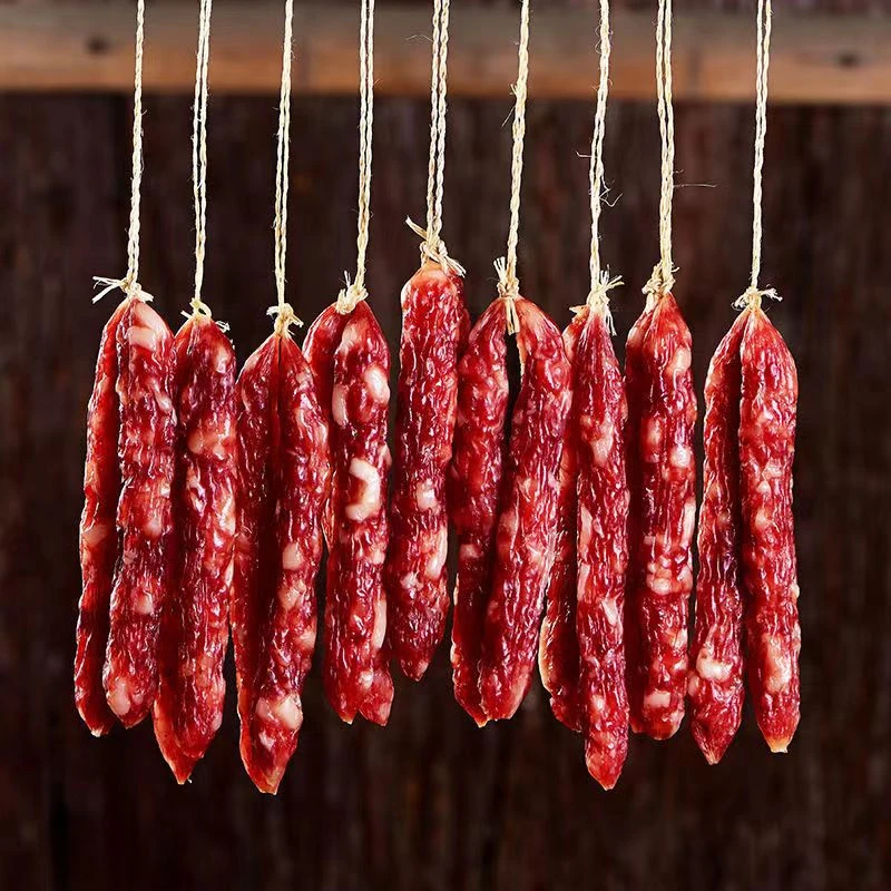 香肠咸味香肠腊肠纯肉农家灌肠手工香肠新鲜肥瘦传统日晒腌制