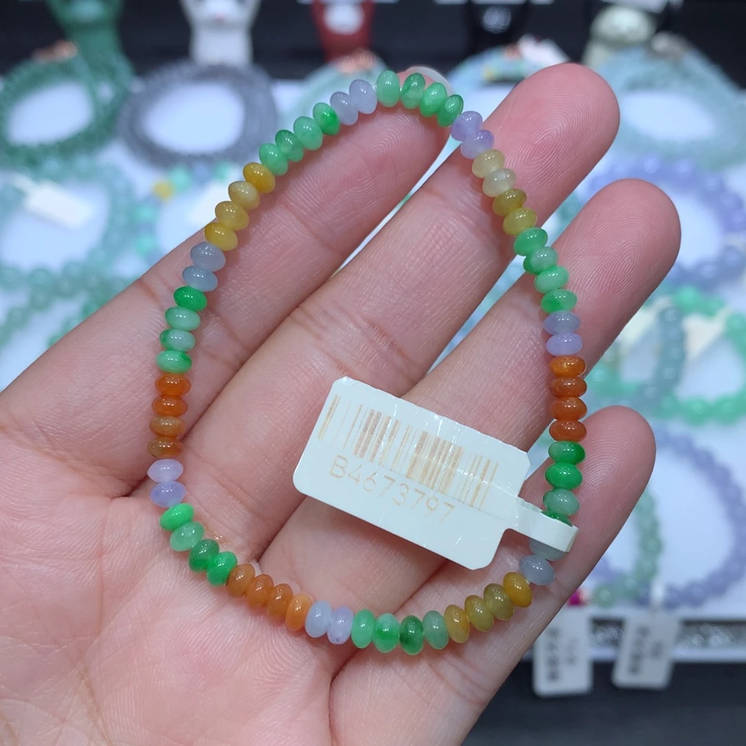 翡翠未镶嵌手串天然