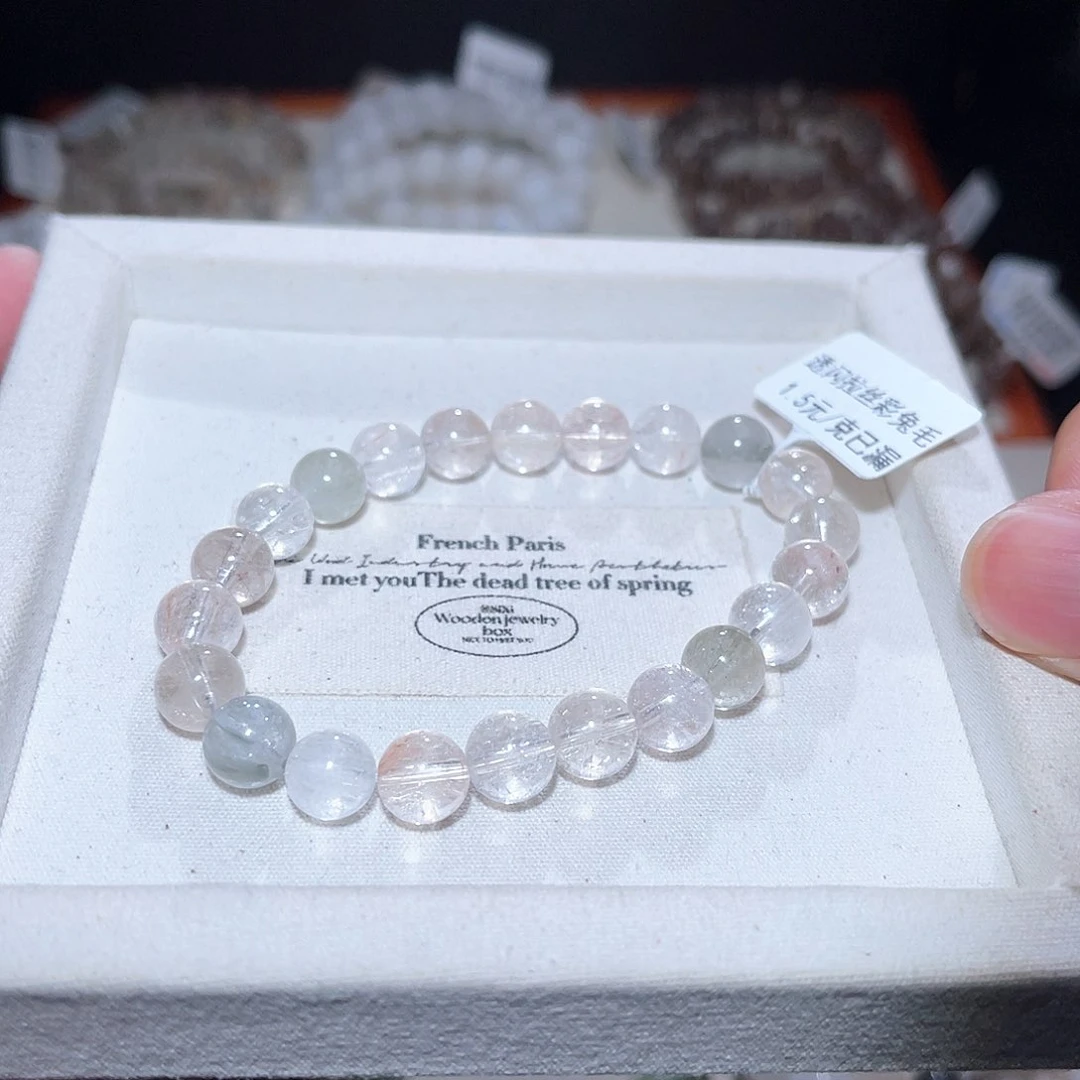 水晶手链未镶嵌229号主图手串  8+