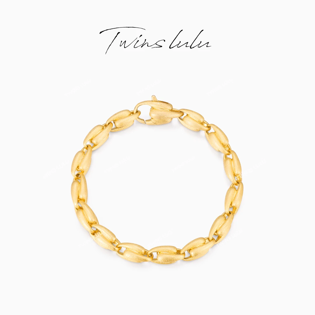 TWINS LULU【麦穗】高级轻奢时尚古法拉丝麦穗手链TSS7429