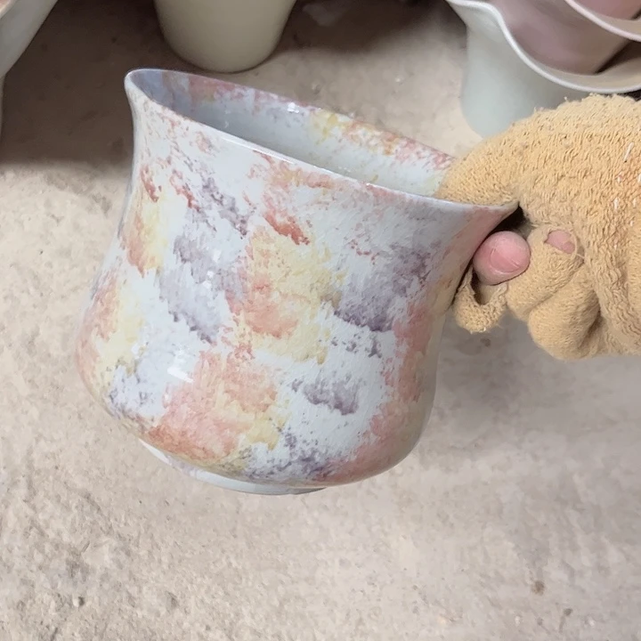 瓶口13高14瑕景德镇陶瓷学院满29包邮