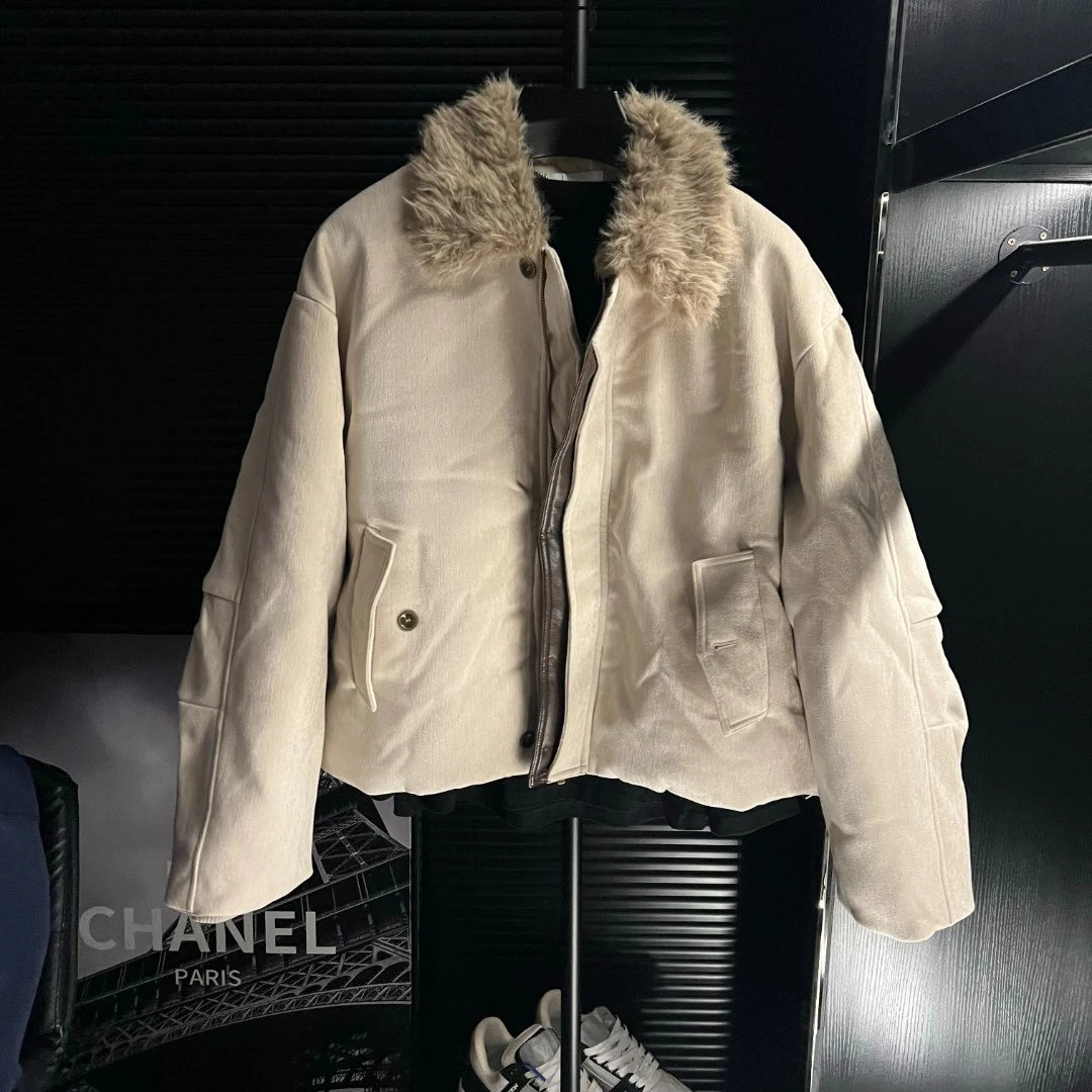 CQ-冬季轻奢男士保暖棉服简约时尚外套