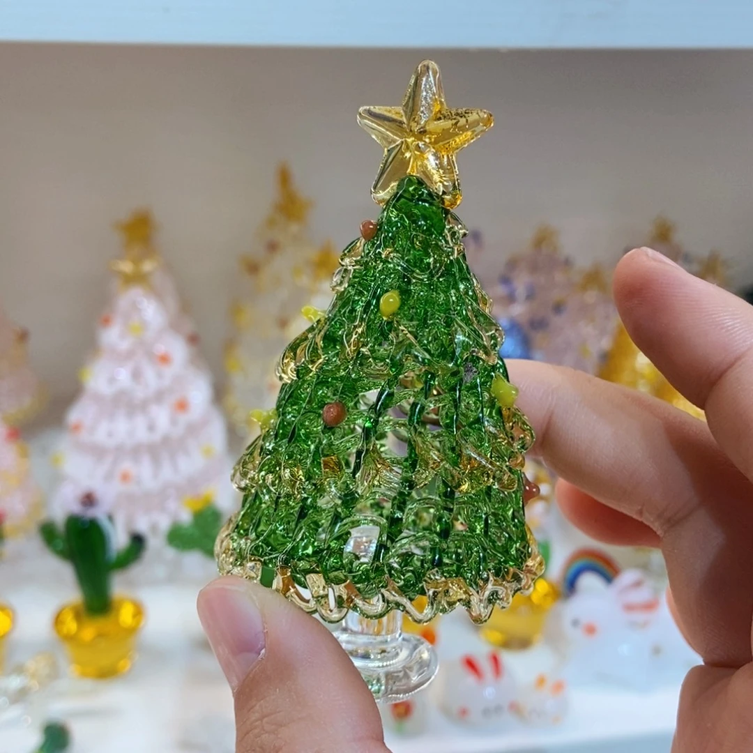 琉璃手工艺品绿金