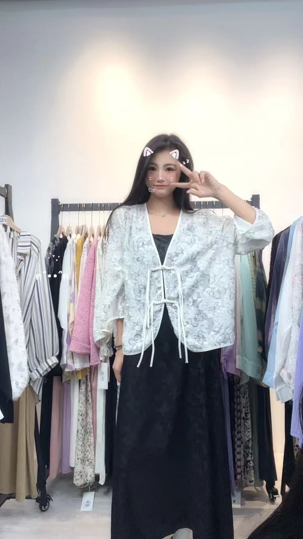 【V101-V216】2025年夏季网红款连衣裙大码套装