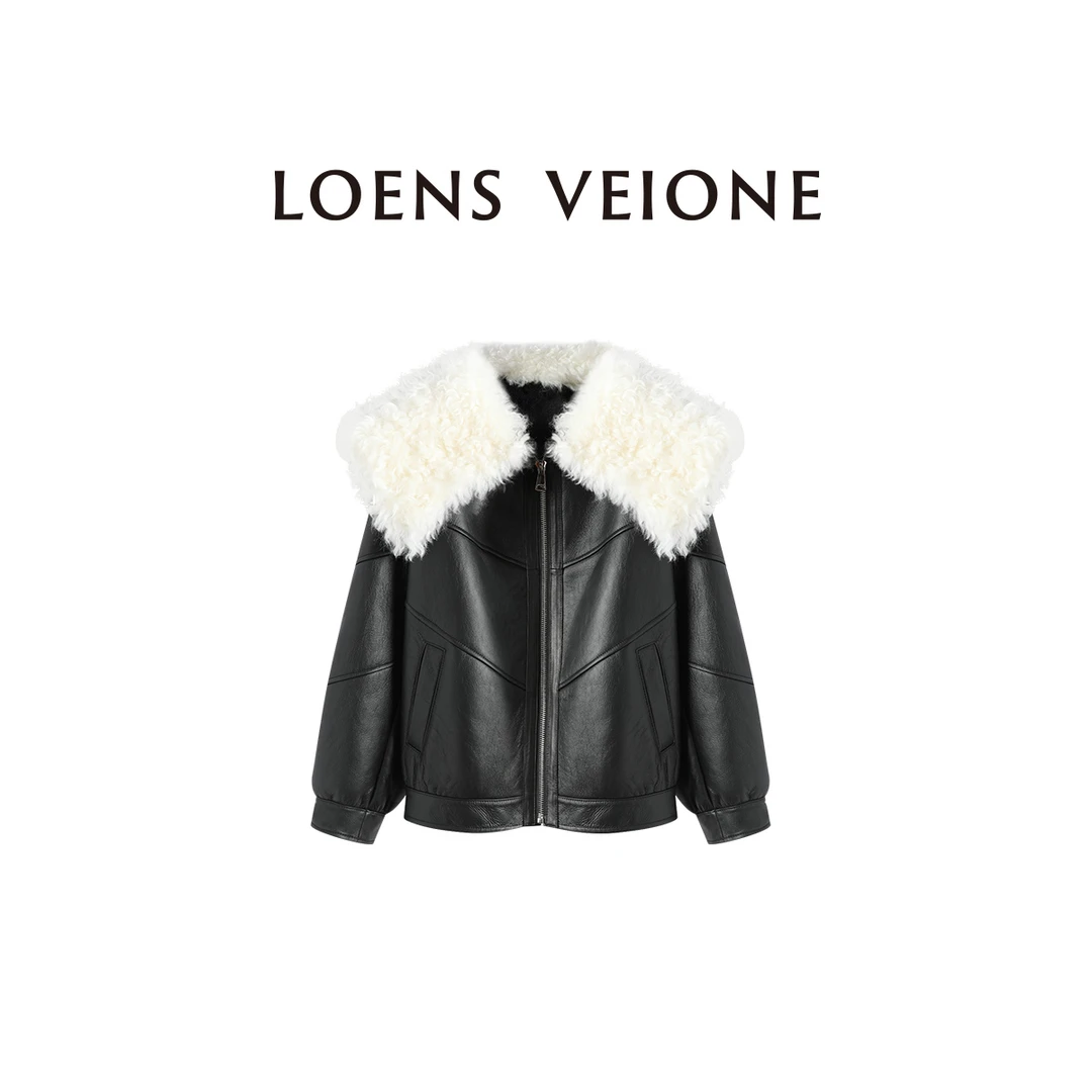 LOENS VEIONE 美杜莎领口设计波兰进口皮草24CVDP0006N