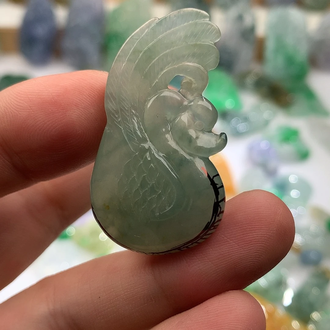 未镶嵌挂件翡翠翡翠吊坠