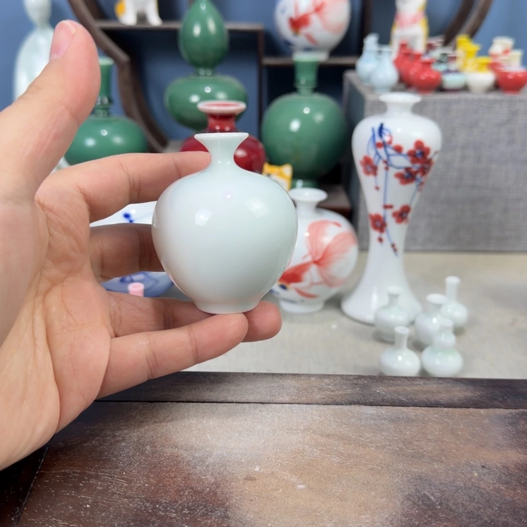 陶瓷手工小花器摆件