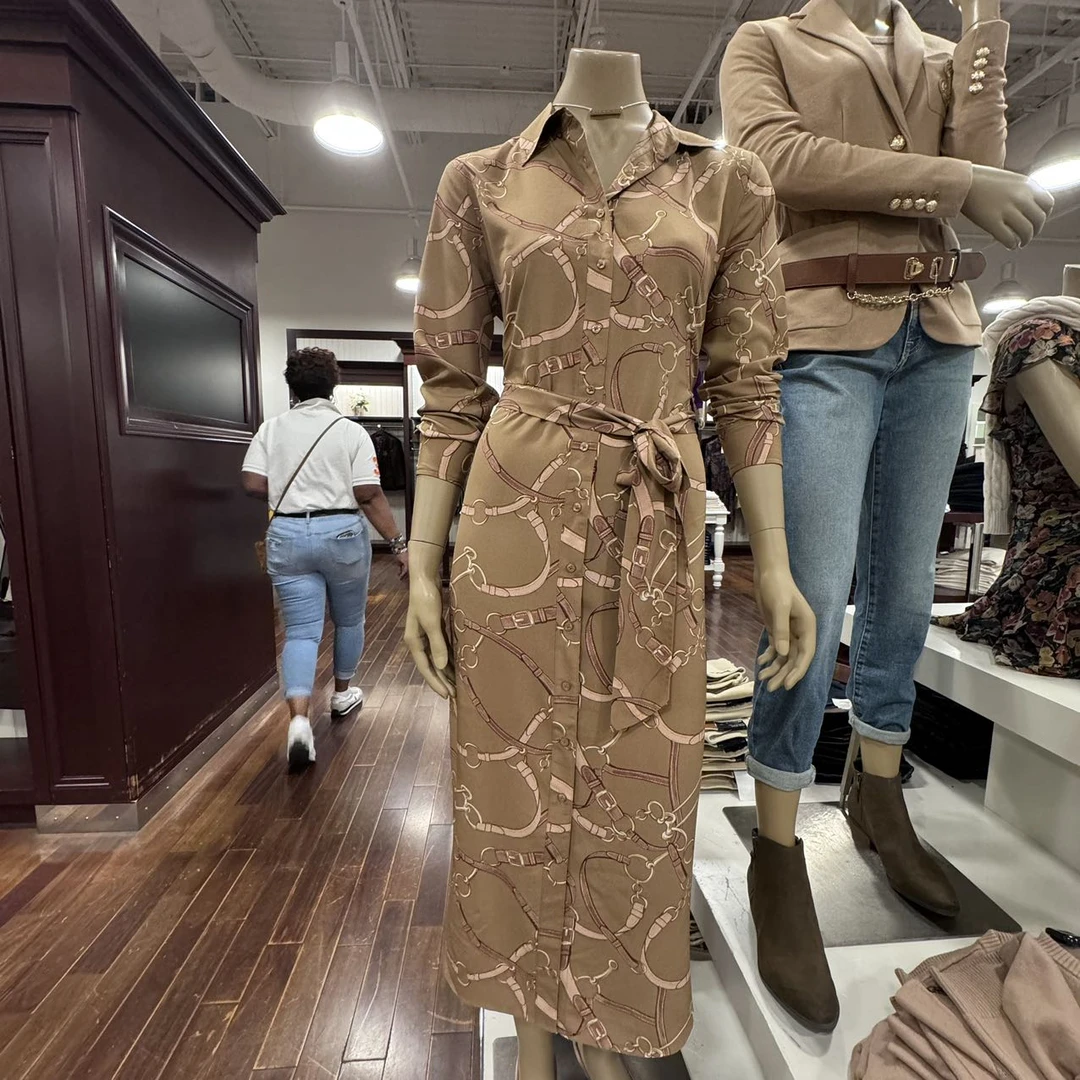 Ralph Lauren/拉夫劳伦长袖连衣裙WW1099