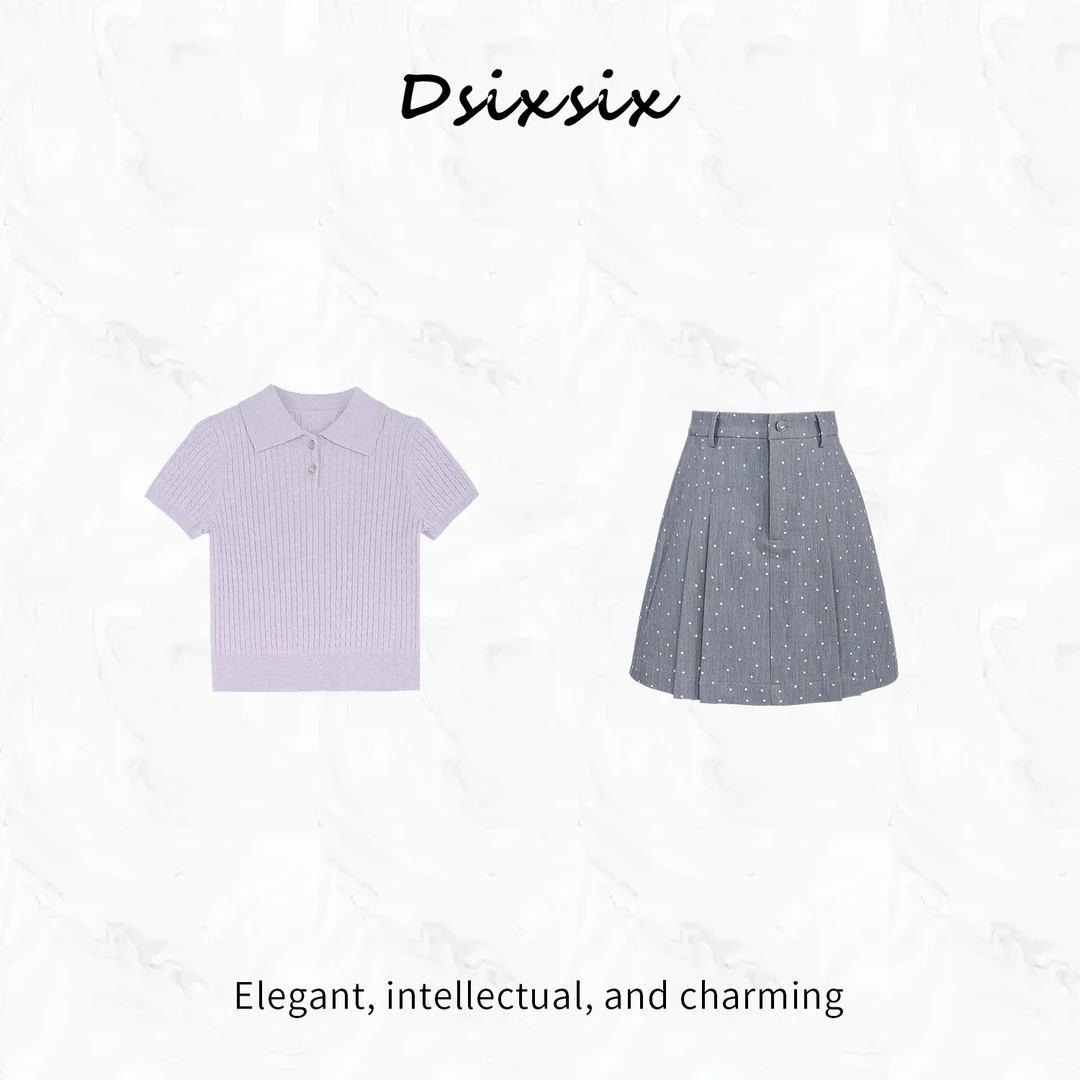 Yeah Me/也觅【雾都涟漪】夏季学院风甜美气质百搭半身裙套装连衣裙