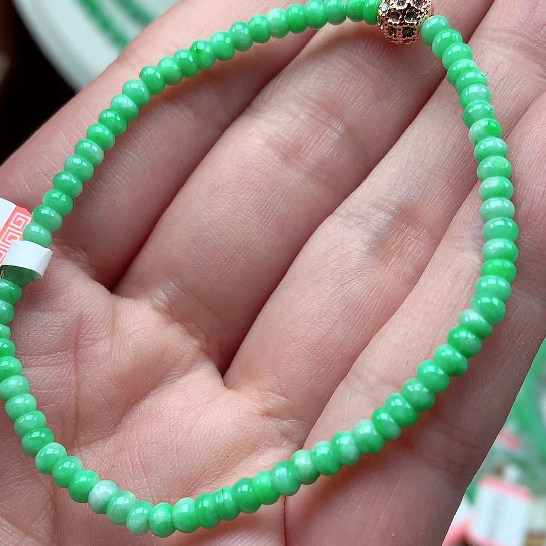 翡翠未镶嵌毛衣链