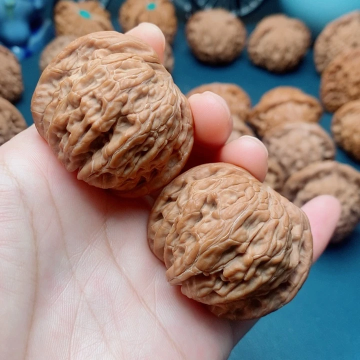 文玩核桃把件磨盘43全品