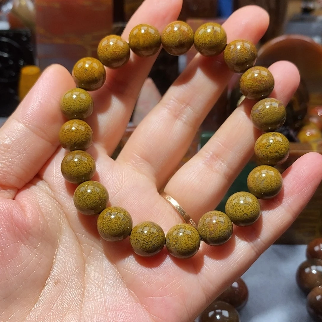 B***P硅化玉天然北票硅化玉手串未镶嵌