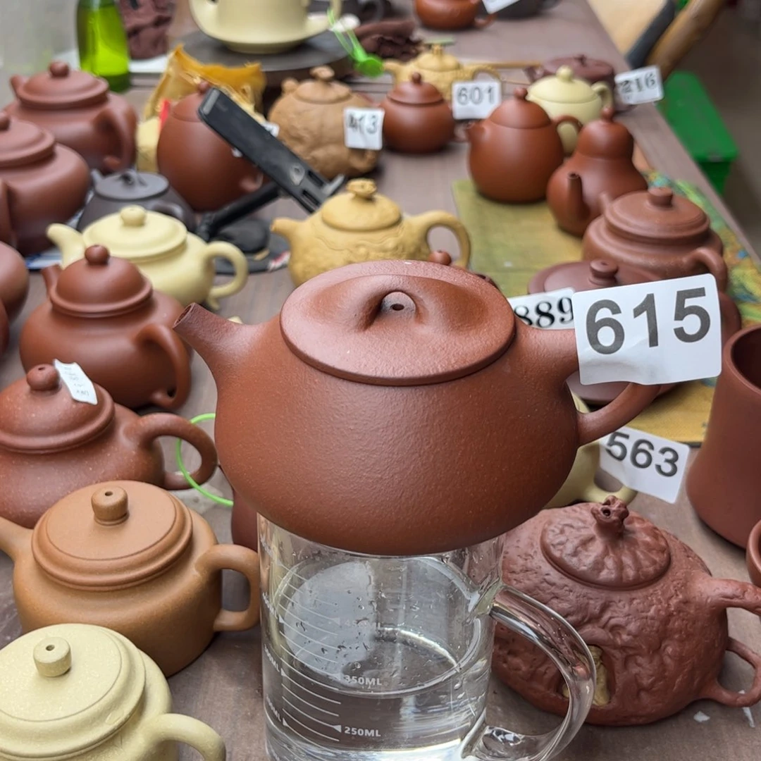 紫砂茶壶降坡泥半手280cc