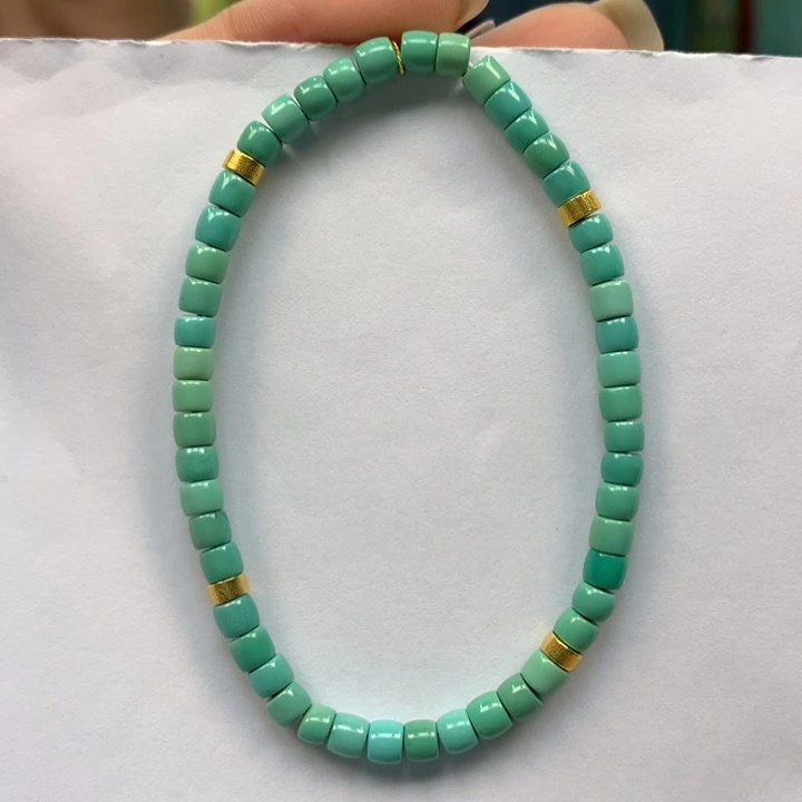 绿松石18K金镶嵌单圈