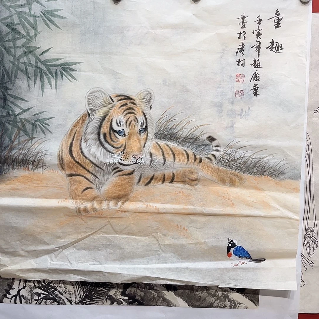 小***学国画侯果山老师国画作品月