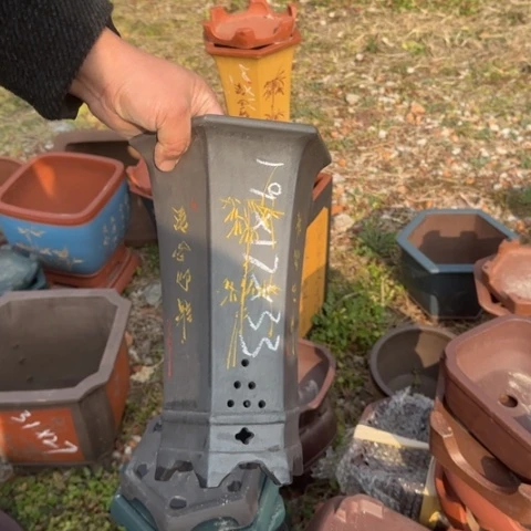 红陶紫砂花盆盆景盆栽